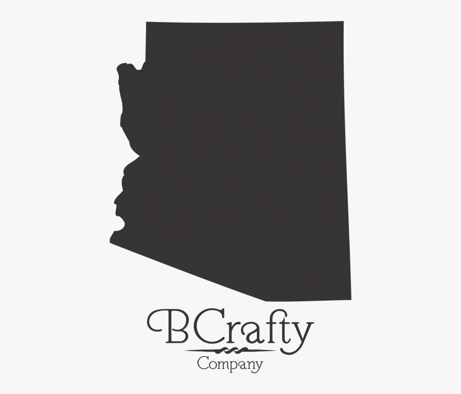 Acrylic Arizona State Blanks Map - Poster, Transparent Clipart