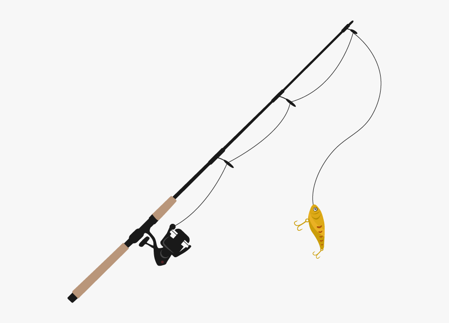 Transparent Fishing Rod Png - Transparent Background Fishing Rod Png, Transparent Clipart