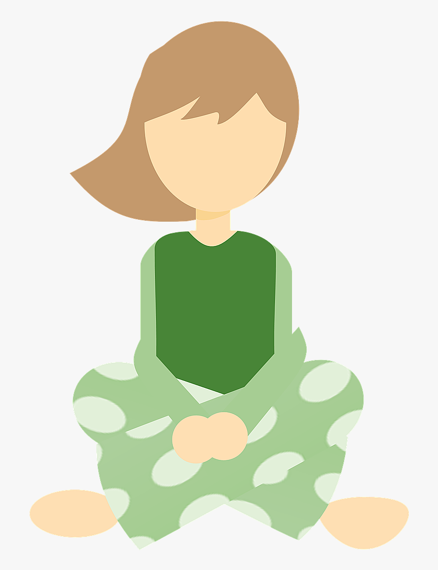 Joy Clipart Pajamas - Cartoon Girl In Pajamas, Transparent Clipart