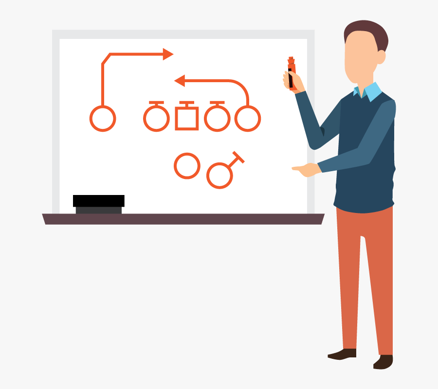 Image Black And White Transparent Whiteboard Business - Strategy Graphic Playbook, Transparent Clipart