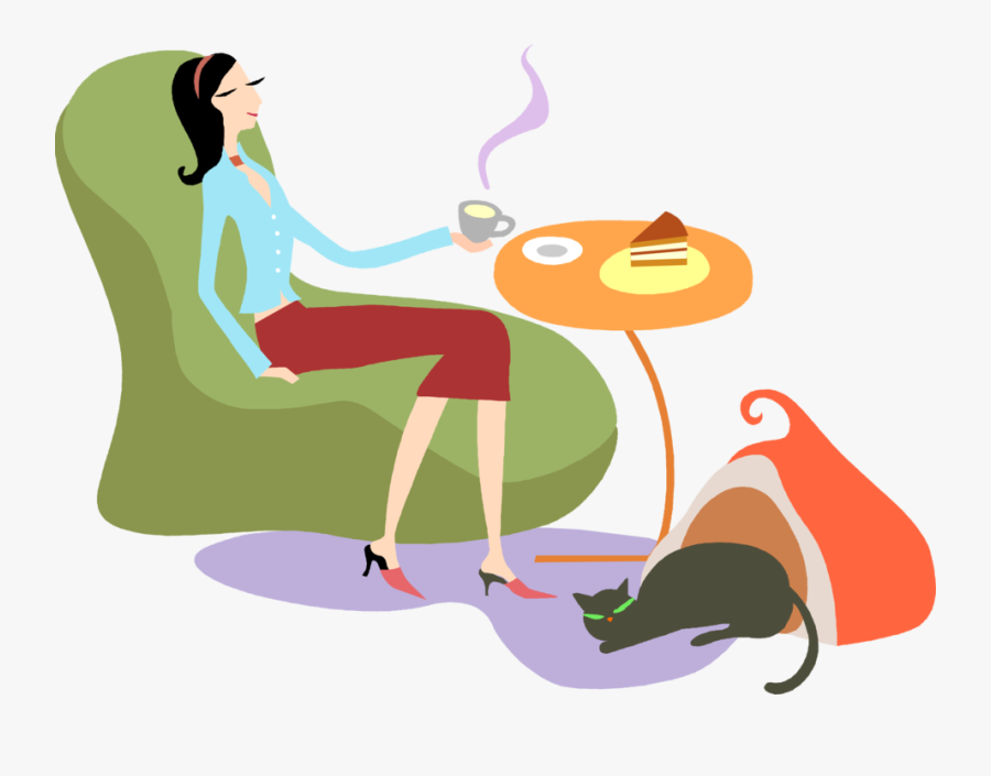 Clip Art Transparent Businessman Clipart Relaxed - Cup Of Tea, Transparent Clipart