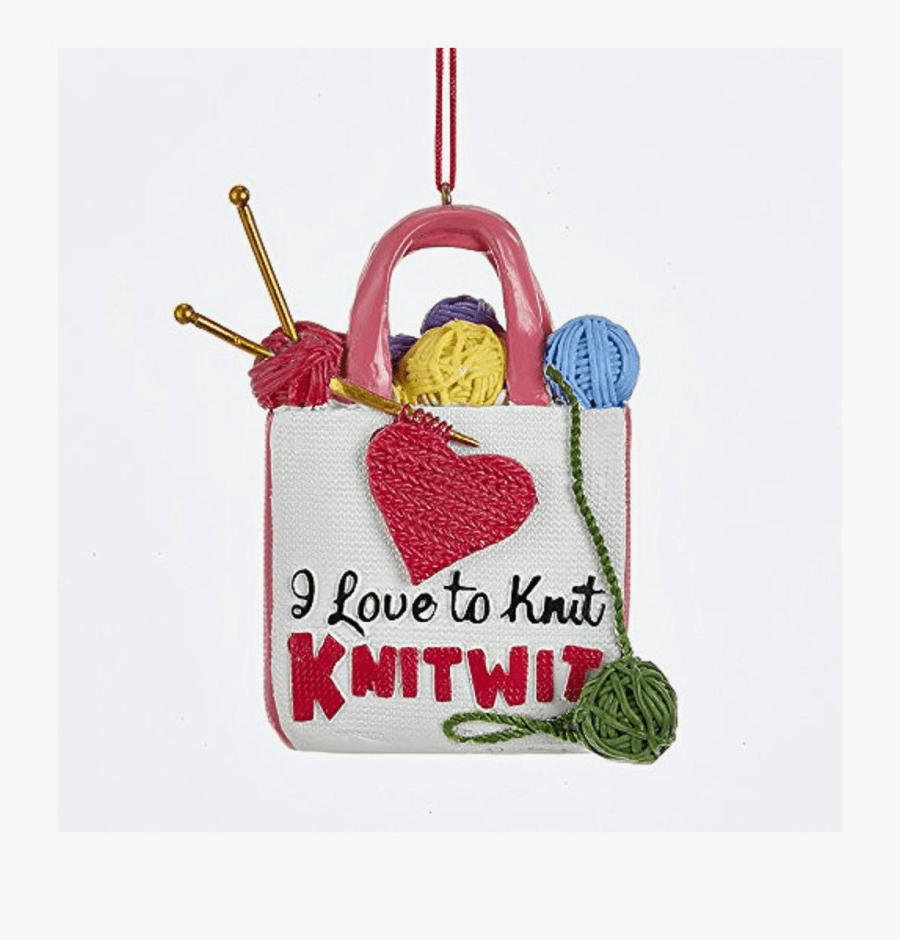 Kurt Adler "i Love To Knit - Crochet, Transparent Clipart