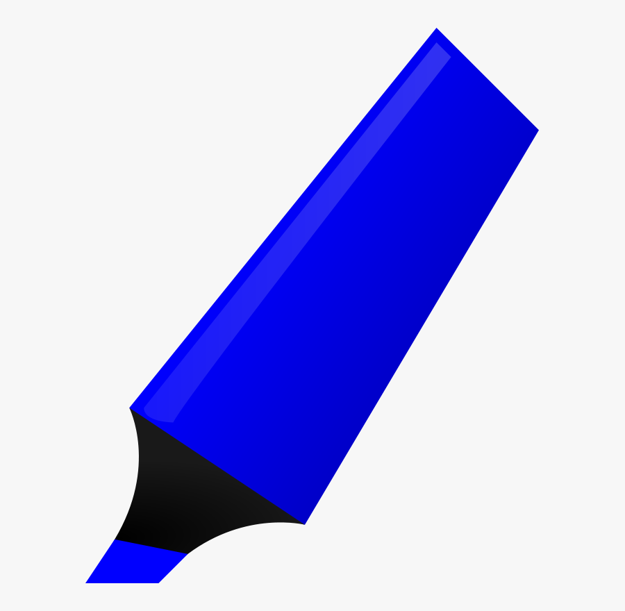 Free Clipart Blue Highlighter Matheod - Blue Highlighter Clipart, Transparent Clipart