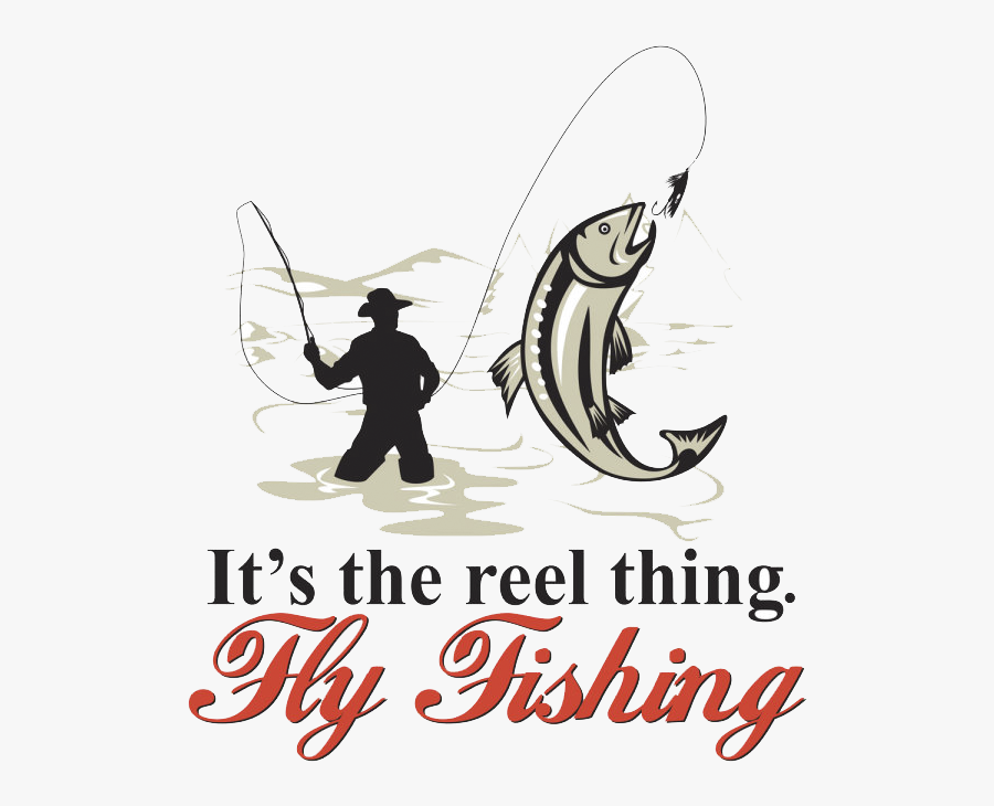 Fishing Rod Clipart Fly Fishing - Cartoon Fly Fishers, Transparent Clipart
