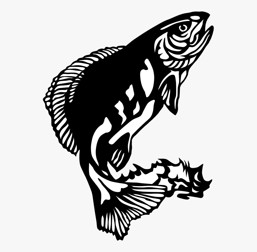 Art,monochrome Photography,fish - Fish Clip Art, Transparent Clipart