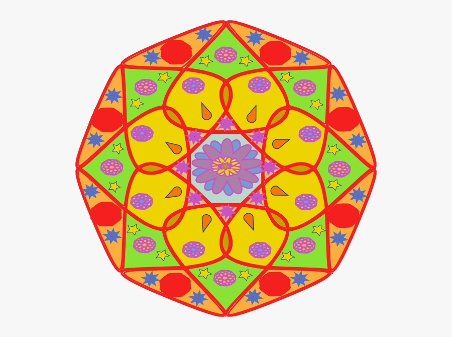 Mandala Svg Clip Arts - Mandalas Para Niños Pintadas, Transparent Clipart