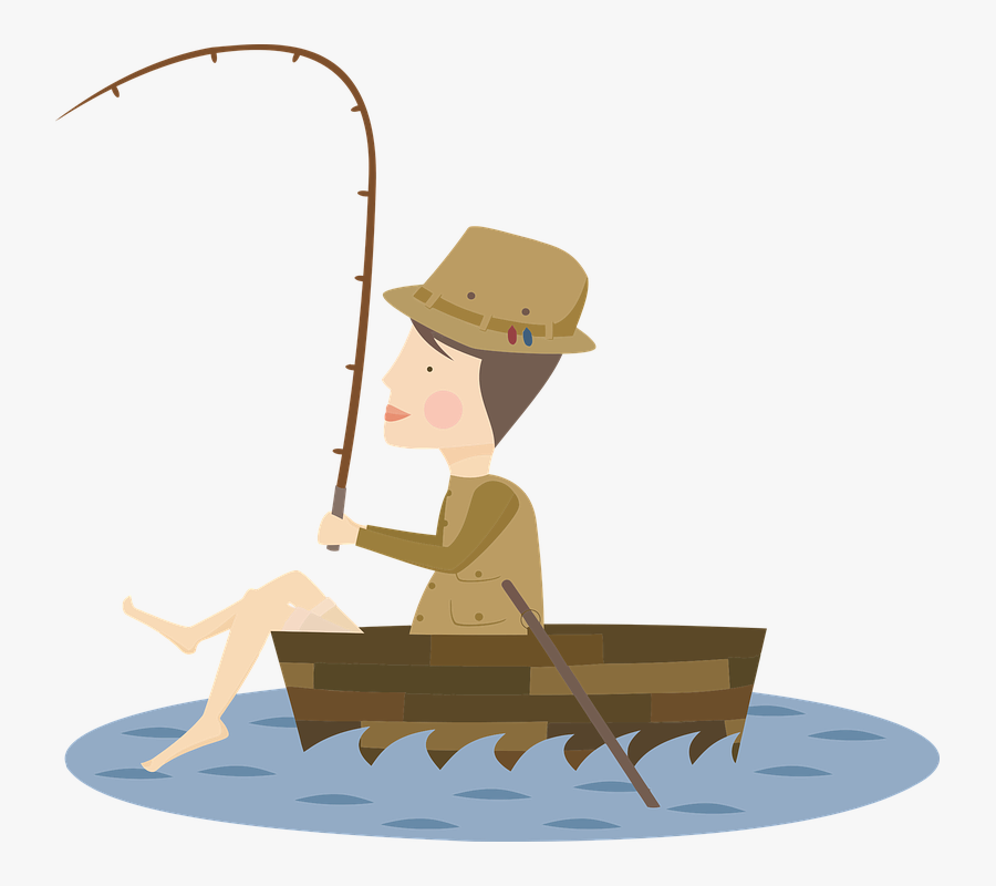 Cartoon Fisher Man Png, Transparent Clipart
