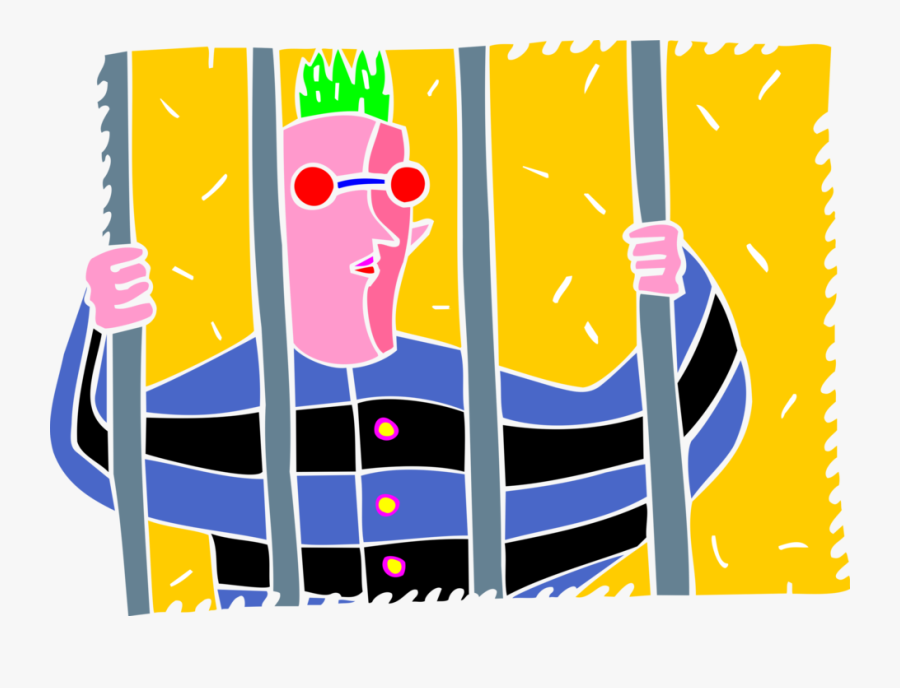 Prison Clipart Psychopath - Illustration, Transparent Clipart