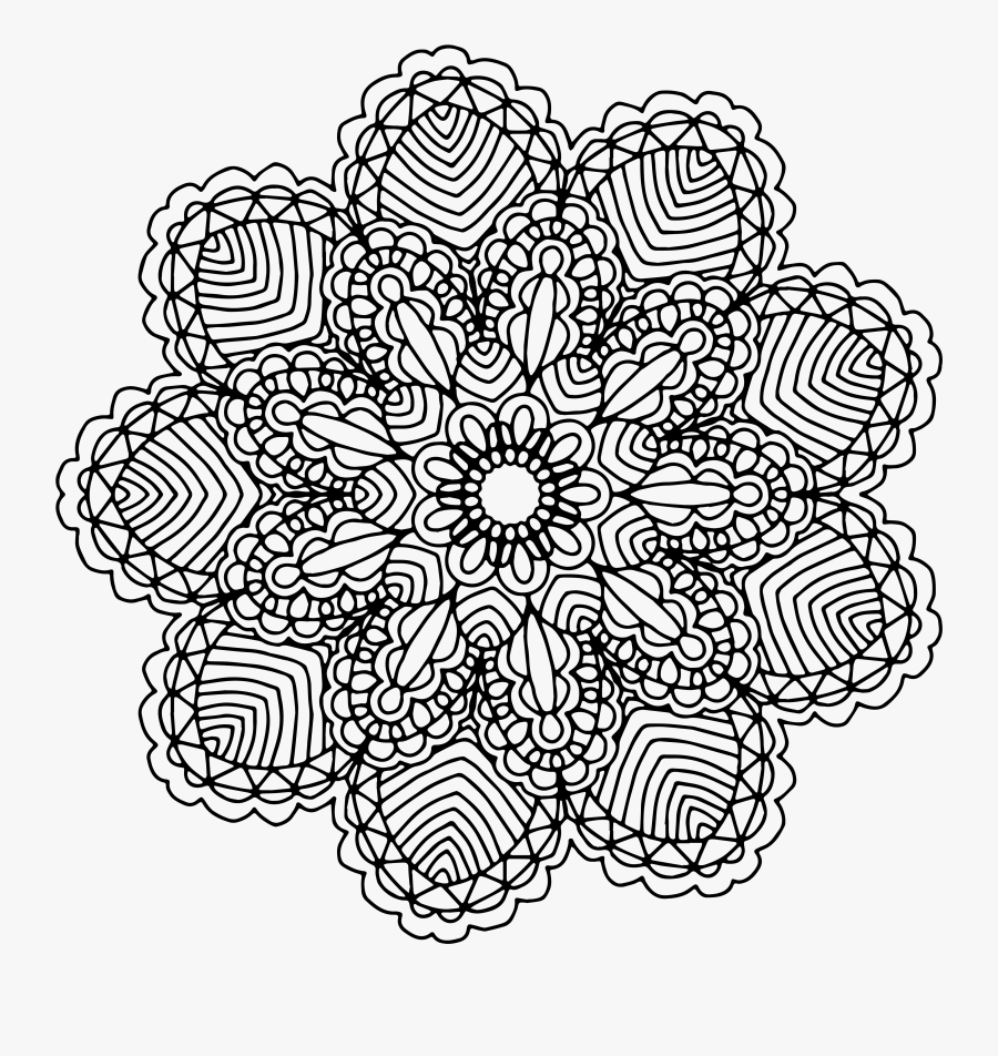 Hg Cu Hd Mandala Png Transparent - Transparent Mandala Designs Png, Transparent Clipart