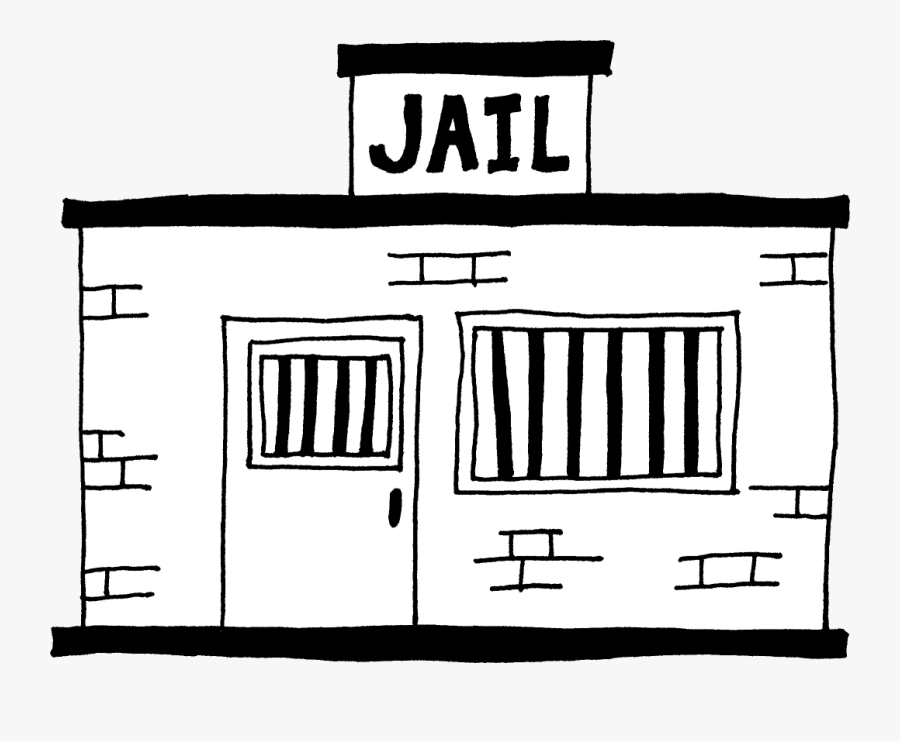 Transparent Prison Bars Clipart - Old West Jail Clipart Black And White, Transparent Clipart