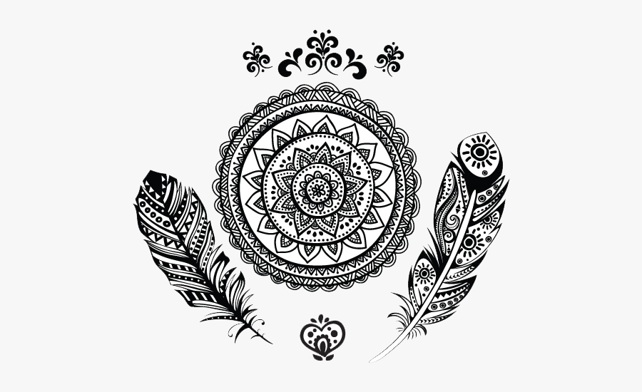 Be Now Tattoos Here Tattoo Mandala Transparent Clipart - Tribal Mandala Tattoo Designs, Transparent Clipart