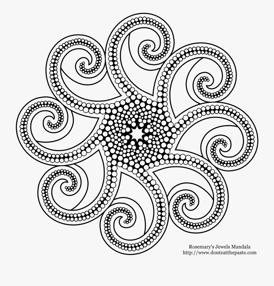 Clip Art Free Collection Of Free Drawing - Dot Painting Patroon, Transparent Clipart