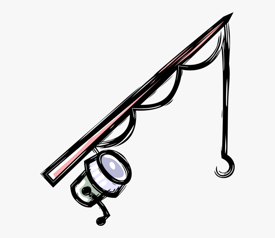 Transparent Fishing Pole Clipart Png - Fishing Rod Clip Art Png, Transparent Clipart