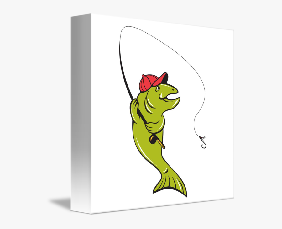 Clip Art Trout Rod Hook By - Fishing Hook Cartoon, Transparent Clipart