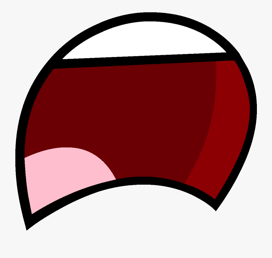 Image Updated Teeth Big Open Png Inanimate - Bfdi Mouth Frown, Transparent Clipart