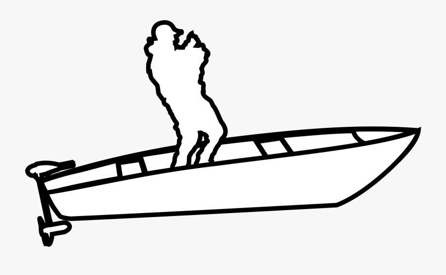 Man Fishing Drawing At Getdrawings - Man Fishing On Boat Drawing, Transparent Clipart