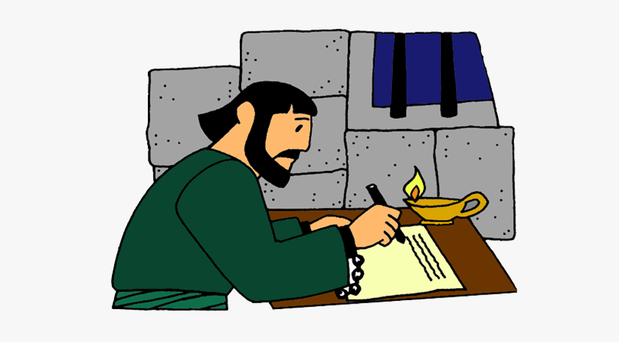 Apostle Paul Writing Letter, Transparent Clipart