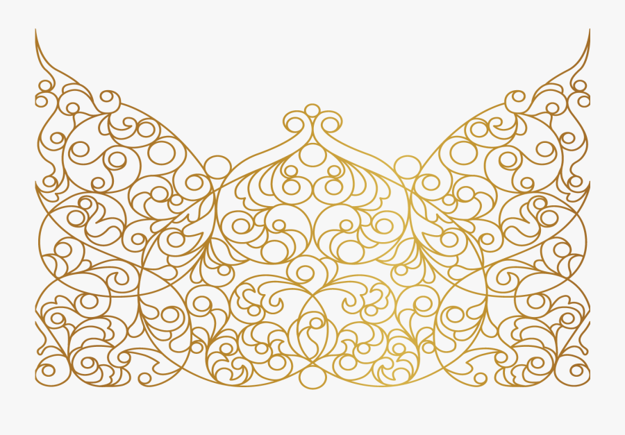 Mandala Swirls Design Pattern Paisley Gold Decor Decora - Mandala Art Design Png, Transparent Clipart