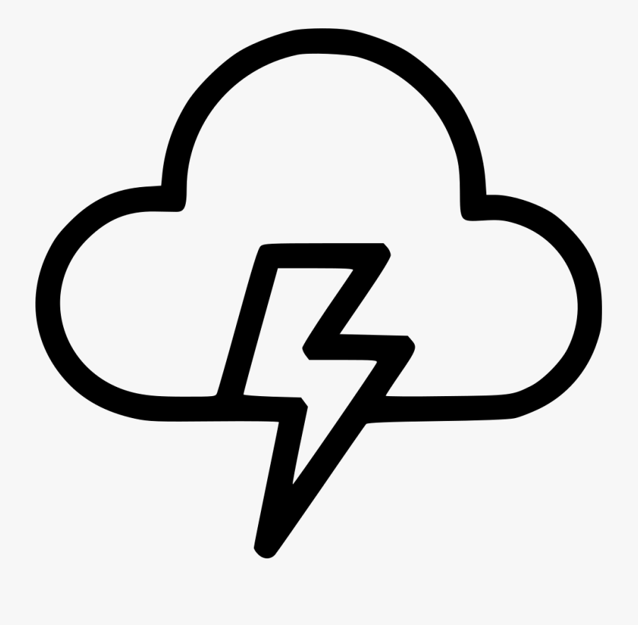 Weather Thunder Cloud Light Cloudy Lightning Comments - Clipart Lightning Bolt Thunder Cloud, Transparent Clipart