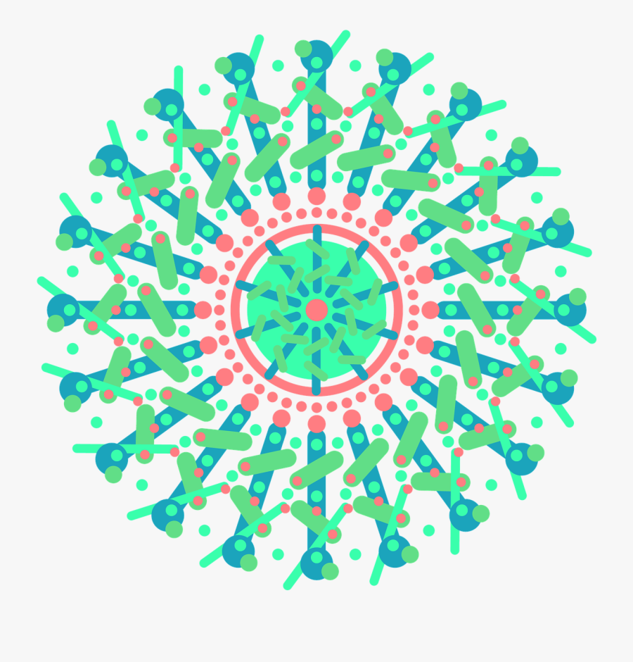 Mandalas Coloridos Png, Transparent Clipart