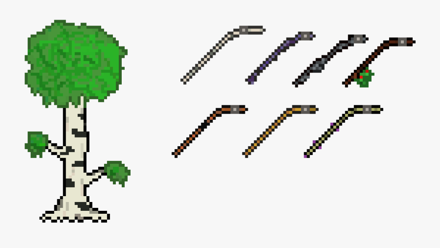 Clip Art Fishing Rods Terraria - Pixel Art Fishing Rod, Transparent Clipart