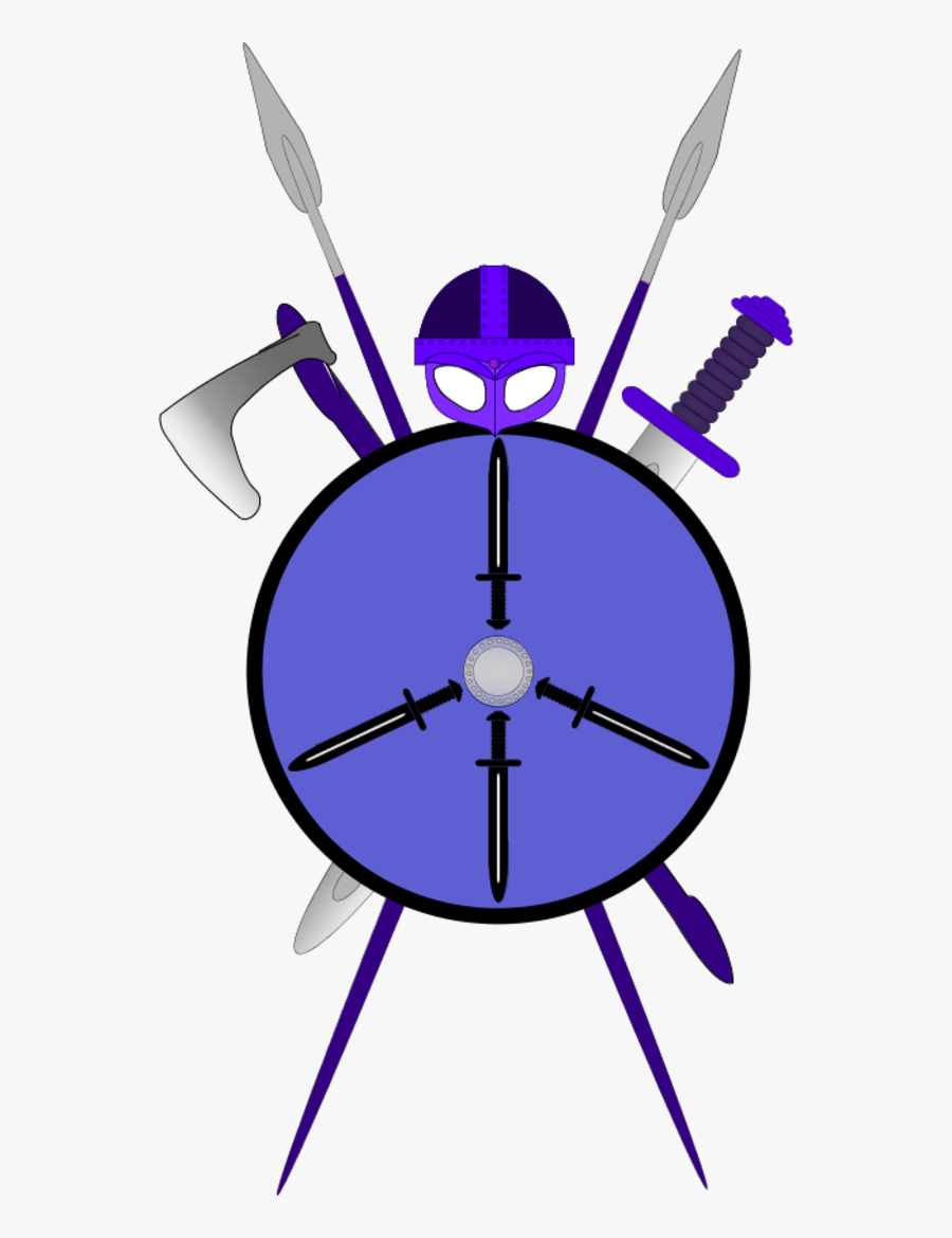 Sword Shield Ax Spear - Warrior Sword And Shield Png, Transparent Clipart
