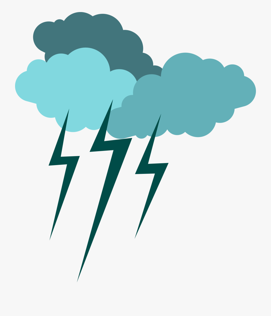 Thunder Clipart Bad Weather - Kidlat Clip Art, Transparent Clipart