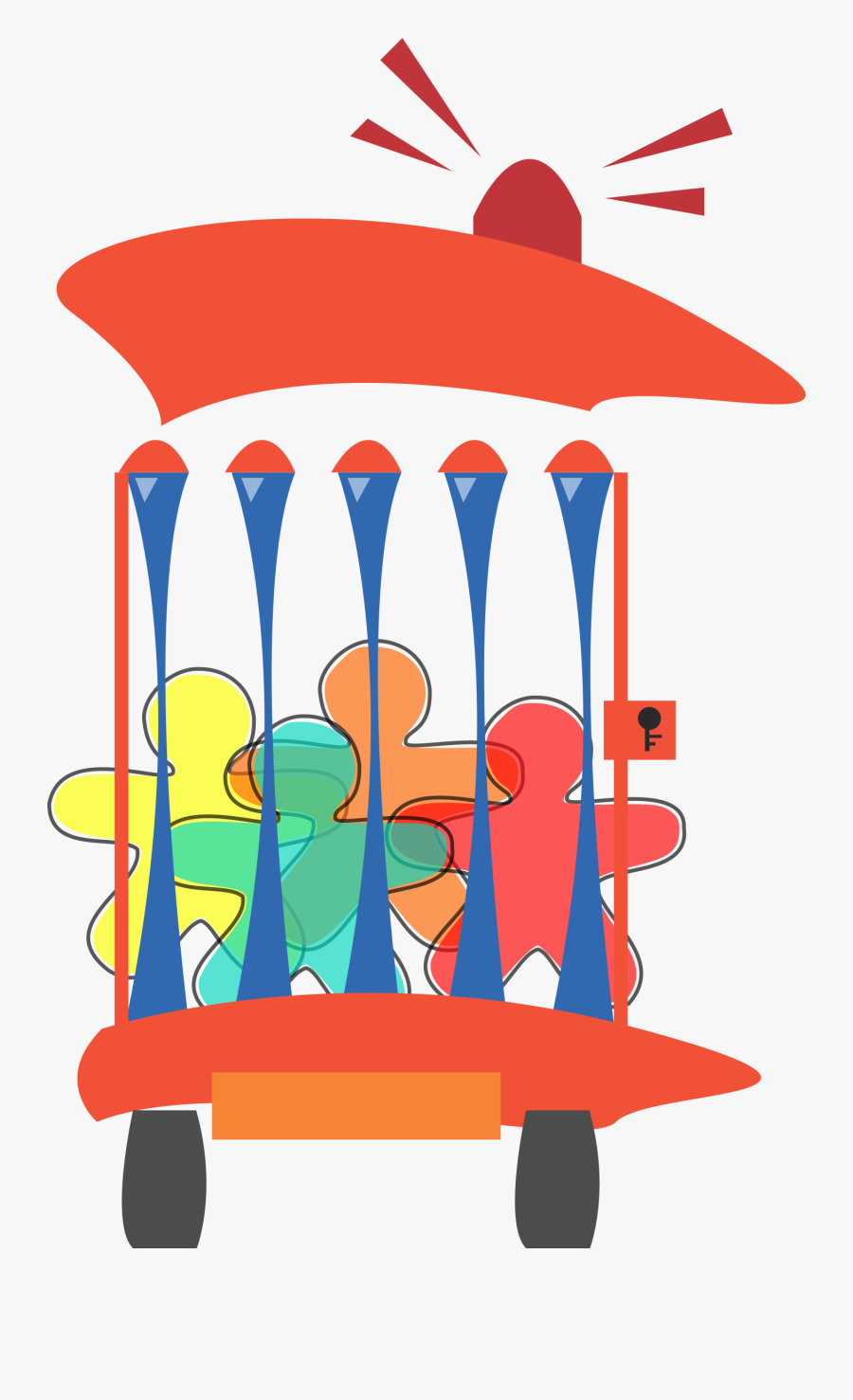 Car Wash Prison Cell Police - Clip Art, Transparent Clipart