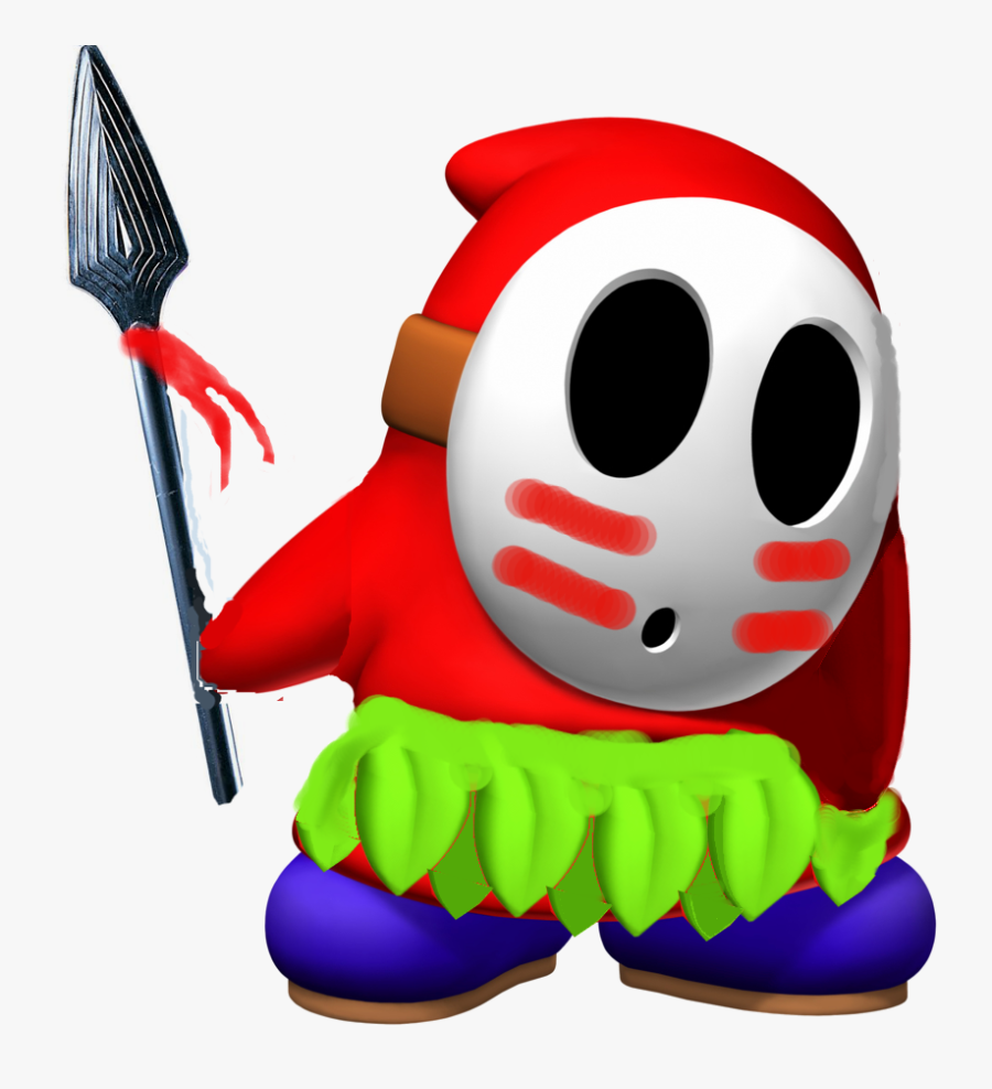 Spear Guy Yoshi"s Island Clipart , Png Download - Shy Guy Profile, Transparent Clipart