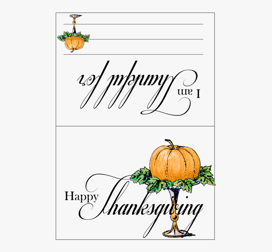 Download I Am Thankful For Clipart - Am Thankful For Card, Transparent Clipart