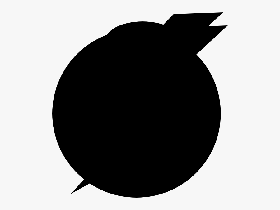 Thunder Bolt Plain Svg Clip Arts - Circle, Transparent Clipart