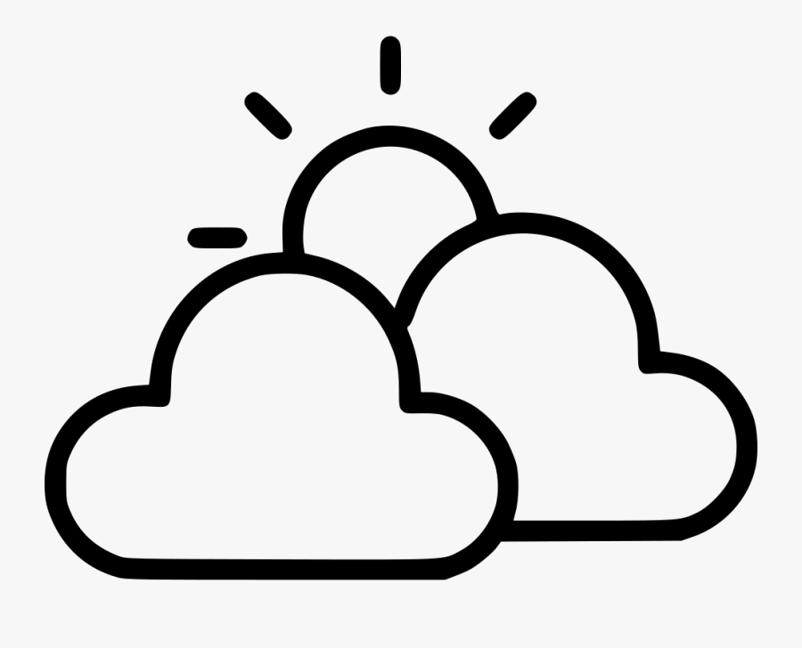 Png Royalty Free Library Weather Thunder Cloud Sunny - Cloud Sunny Icon Png, Transparent Clipart
