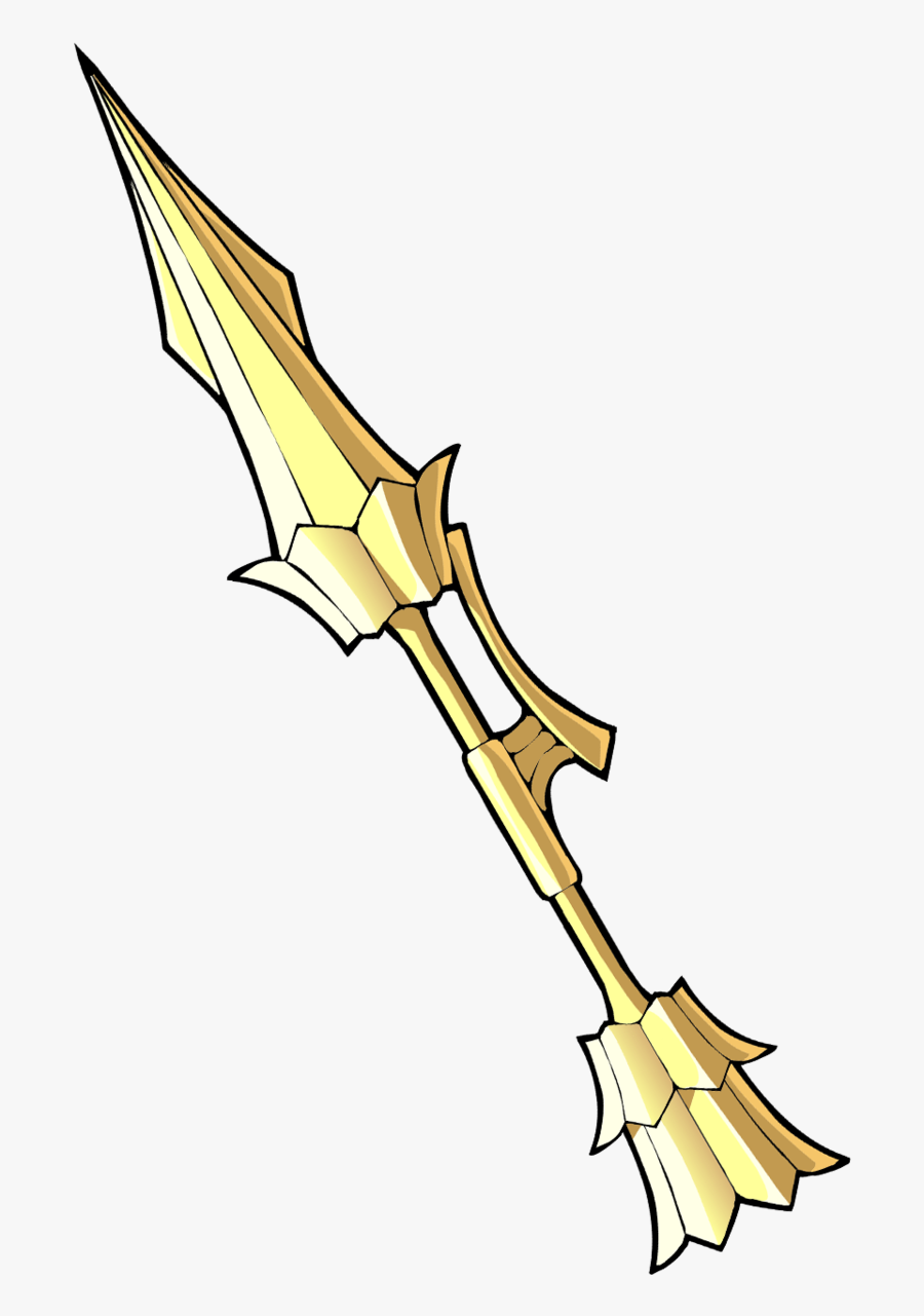 Brawlhalla Skyforged Spear Clipart , Png Download - Brawlhalla Goldforged Lance, Transparent Clipart
