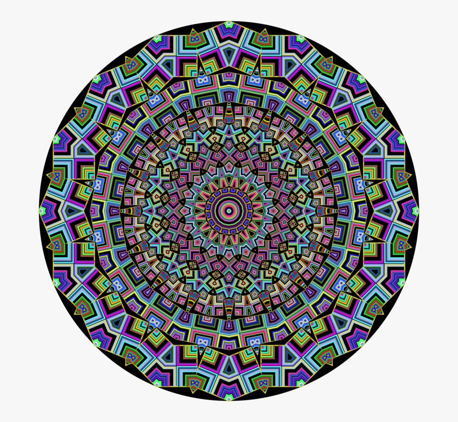 Mandala Art Kaleidoscope Computer - Phenakistoscope Vinyl, Transparent Clipart
