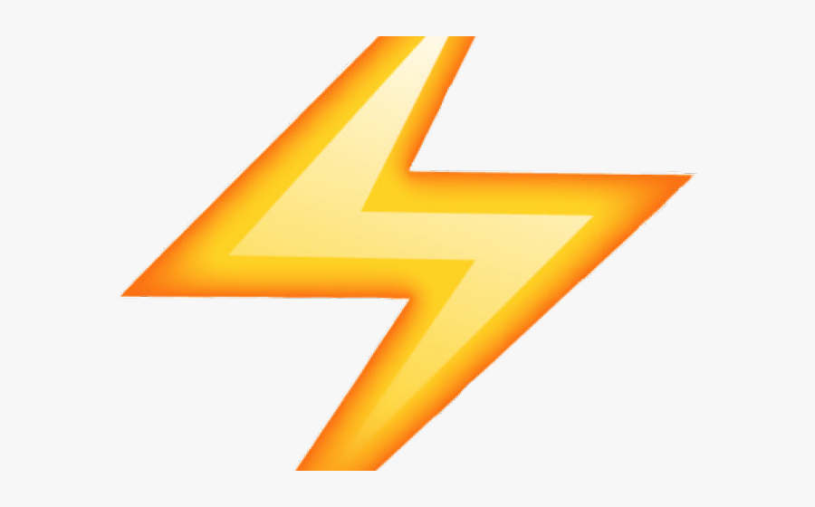 Transparent Background Lightning Bolt Emoji Png, Transparent Clipart