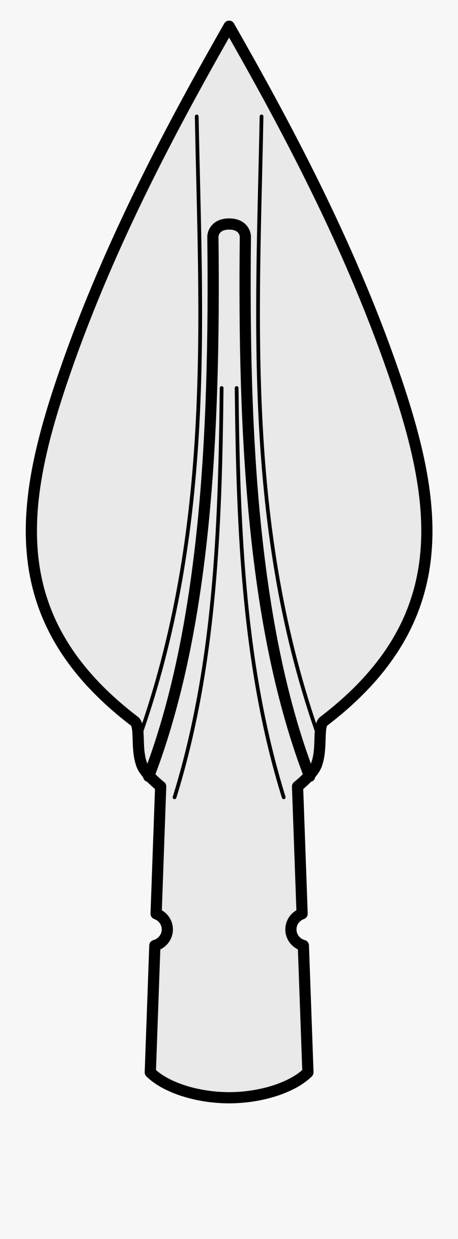 Spear Clipart Outline - Spearhead Clipart, Transparent Clipart