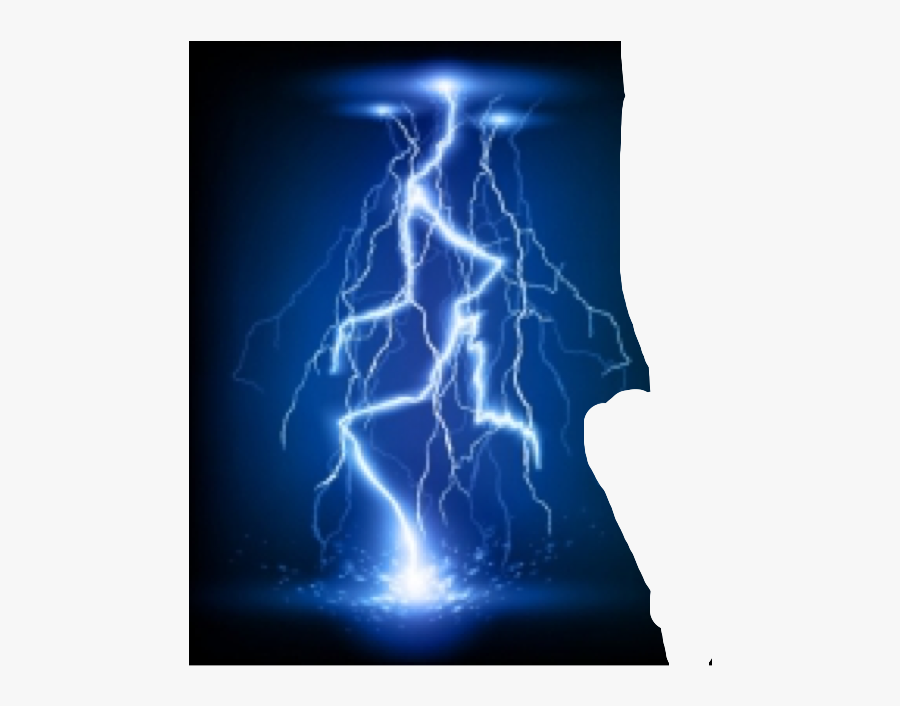 Transparent Thunderstorms Clipart - Electric Blue Lightning Bolt, Transparent Clipart