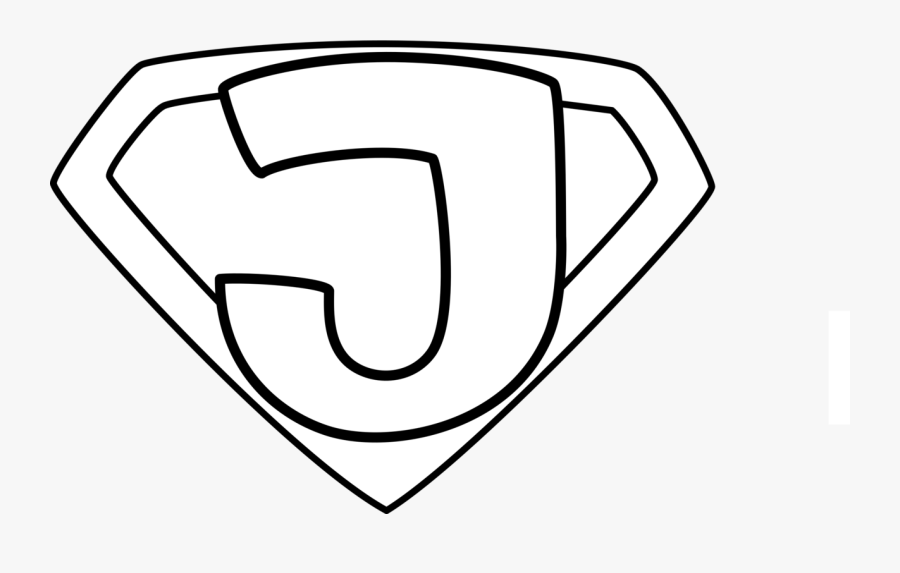 Line Art,angle,area - Black And White Super Hero Clip Art, Transparent Clipart