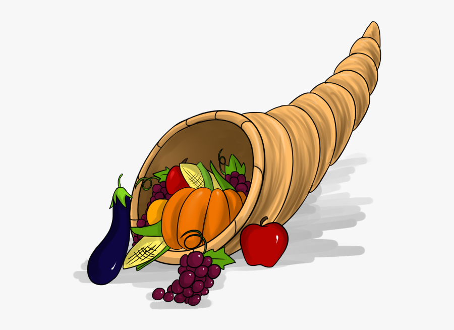 Free Cornucopia Clipart The Cliparts - Abundance Horn Png, Transparent Clipart
