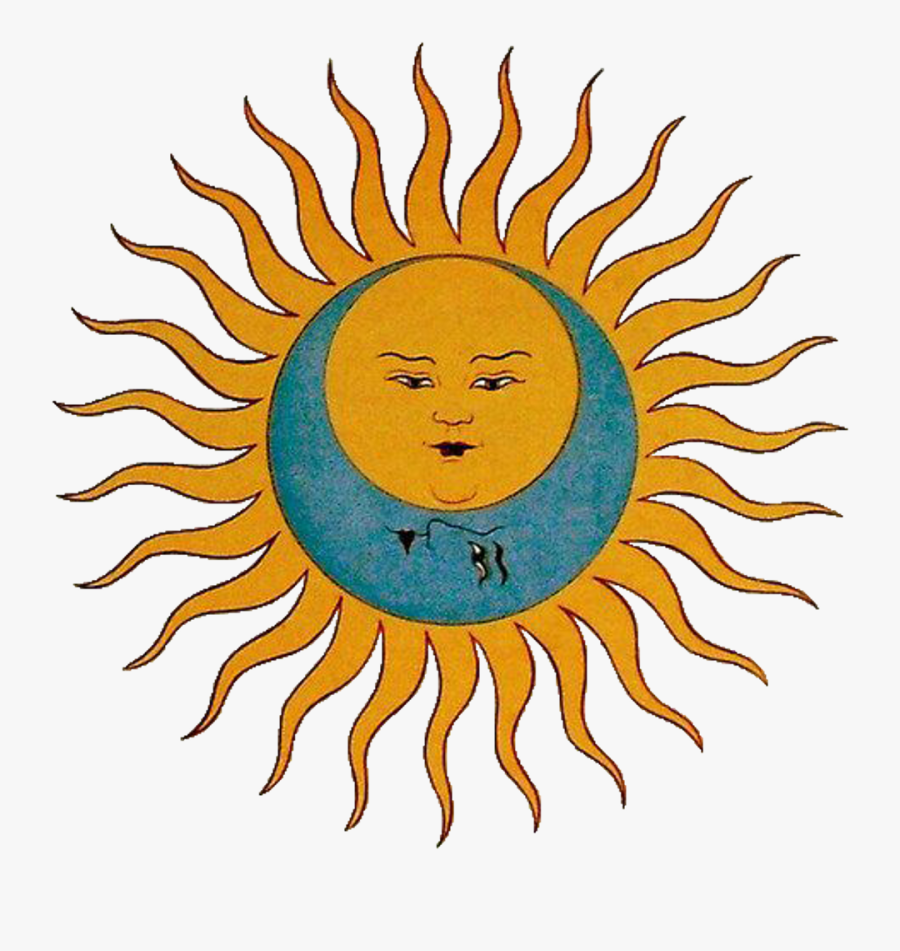 Aesthetictumblr Tumblr Sun Moon Nightsky Yellow Yellowt - Crimson Larks Tongues In Aspic, Transparent Clipart