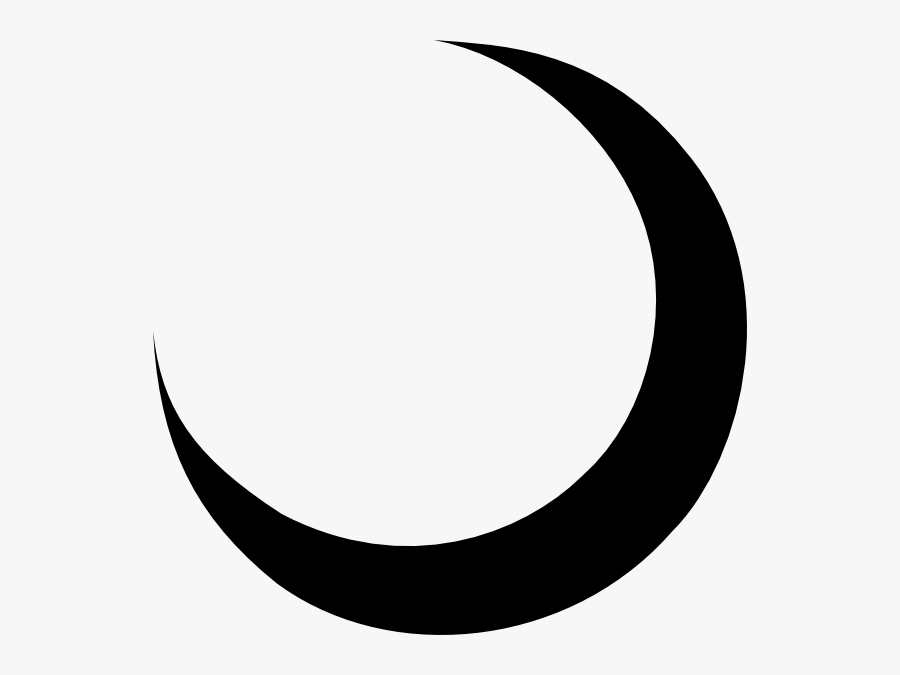 Moon Clip Art At Clker - Crescent Moon Vector Png, Transparent Clipart