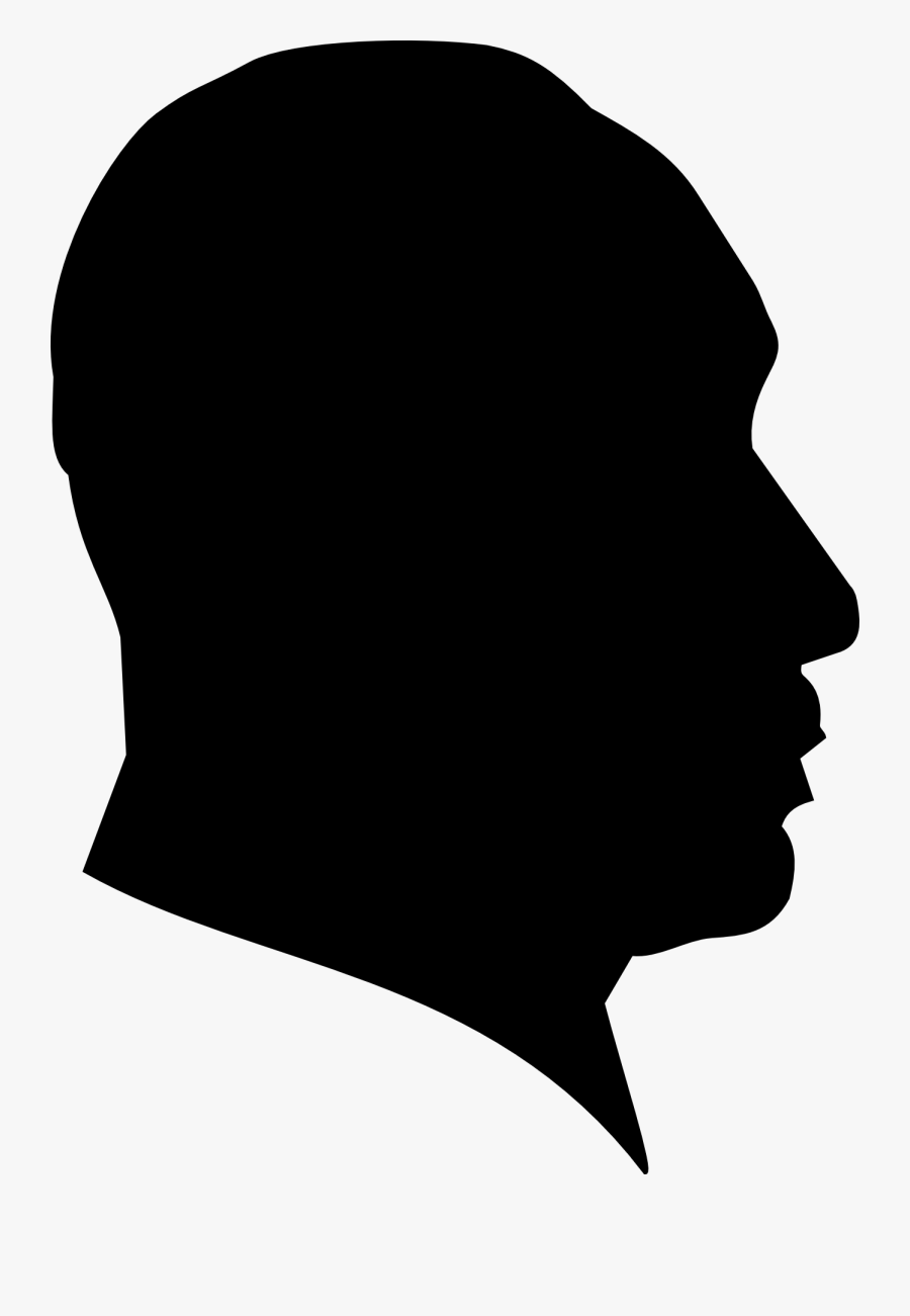 Mlk Clipart - Man Profile Silhouette, Transparent Clipart