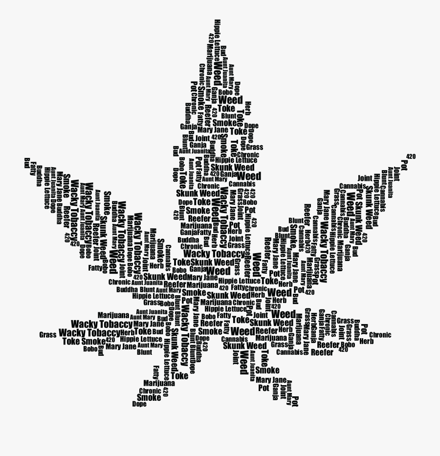 Blunt Clipart Transparent Tumblr - Black And White Weed Clipart, Transparent Clipart