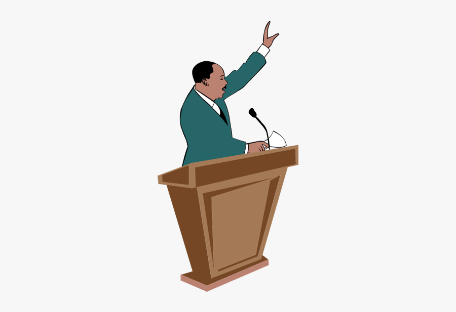 Speaking Clipart Speech Martin Luther King - Mlk Speech Clipart, Transparent Clipart