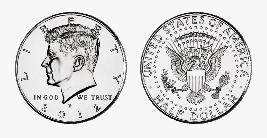 Dime Clipart Dime Coin - Half Dollar, Transparent Clipart