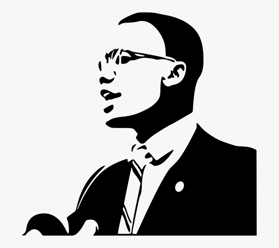 Malcolm X Clipart, Transparent Clipart
