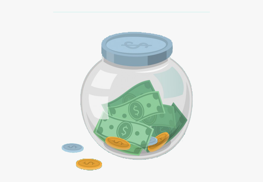 Jar Clipart Savings Jar ~ Frames ~ Illustrations ~ - Transparent Background Money Jar Clipart, Transparent Clipart