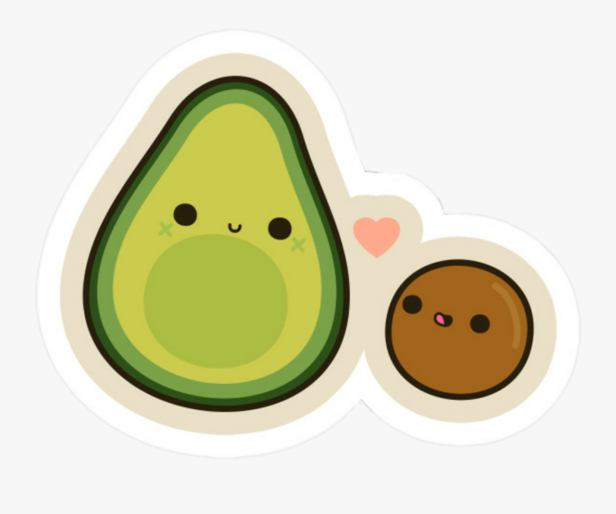 Avocado Clipart Cute Tumblr - Avocado Cute, Transparent Clipart
