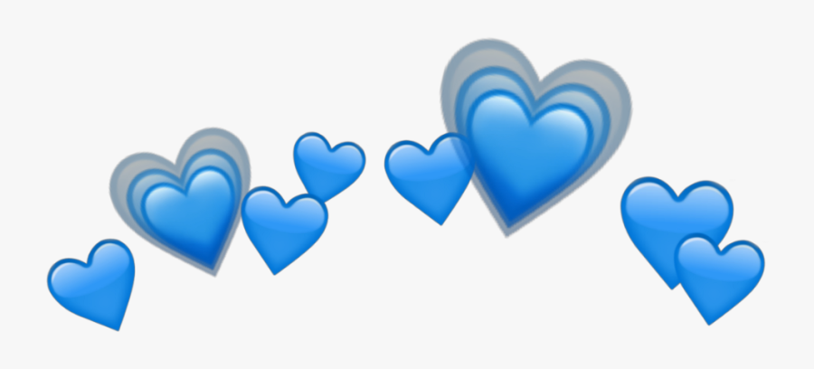 Blue Heart Tumblr Png Clipart Png Heart Tumblr Blue - Heart Emoji Png Transparent, Transparent Clipart