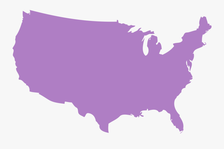 Blue Us Map Transparent, Transparent Clipart